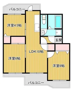 紫原パークマンション【4階】の間取り
