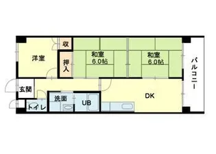 ロイヤルコーポ西明石【1階】の間取り