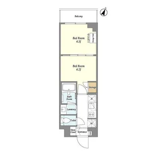 ベルファース駒沢三丁目【2階】の間取り