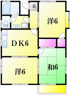 第三土田ハイツ【1階】の間取り