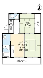 UR桜丘【3階】の間取り