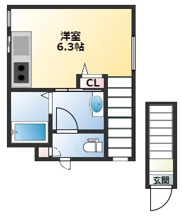 サウスヒルズI【2階】の間取り