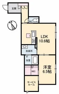 Reine若宮町【1階】の間取り