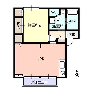 ディアス アヴェニュー【1階】の間取り