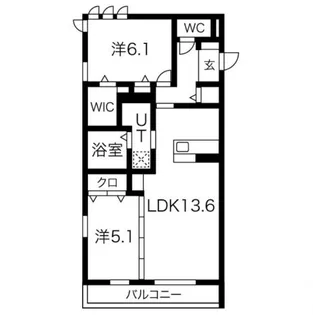 シャルムソレイユII番館【2階】の間取り