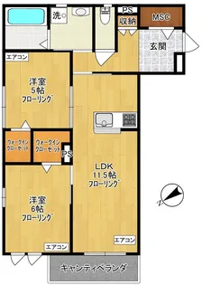 ゲートフロント【3階】の間取り