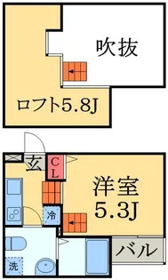 リエートハウス天台【2階】の間取り