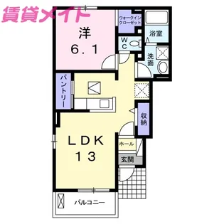 シーサイドヒルA棟【1階】の間取り