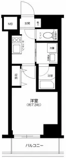 ハーモニーレジデンス門前仲町【11階】の間取り