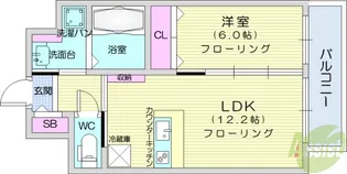 パルメゾン長町【12階】の間取り