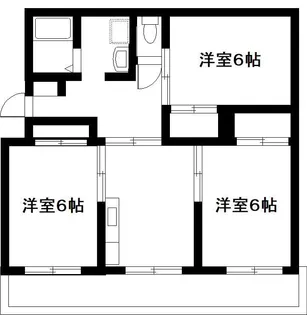 大淀ハイツ【2階】の間取り