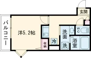 MELDIA牛浜【2階】の間取り