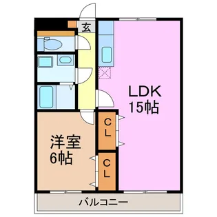 クレシア大高台【1階】の間取り
