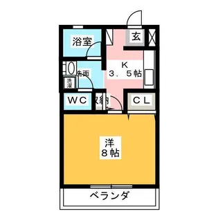 サント ラ ピーヌ【3階】の間取り