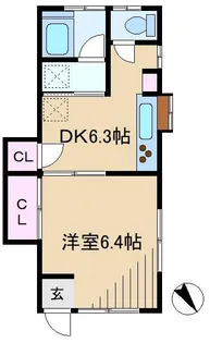 斉藤コーポ【1階】の間取り