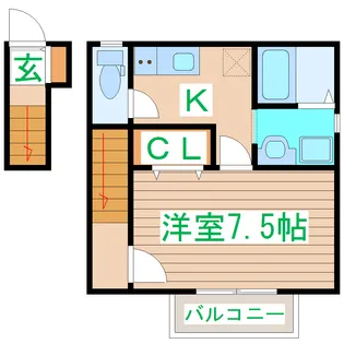 アスコット荒井東 B棟【2階】の間取り