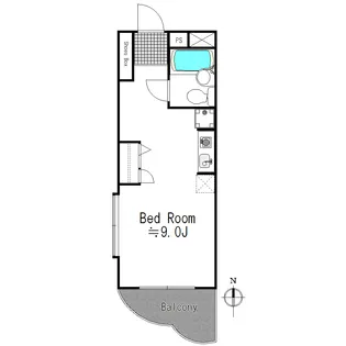 目黒ホームズ【3階】の間取り