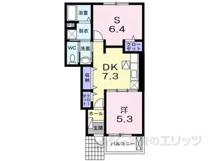 コーポ勢多5番館【1階】の間取り