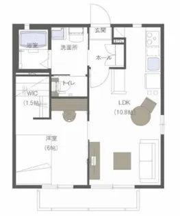 エステート笹谷VE【1階】の間取り