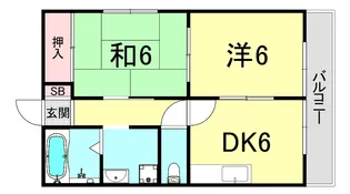 パナシィアレジデンス垂水五色山【1階】の間取り