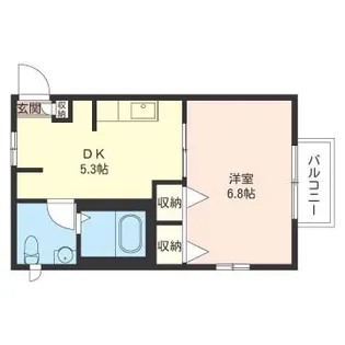 HANOVER HOUSE【1階】の間取り