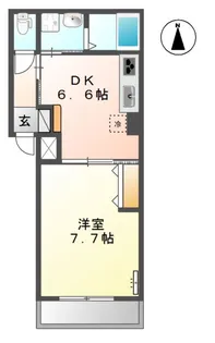 クレッセントコート【1階】の間取り