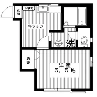 メゾン・エスポワ【1階】の間取り