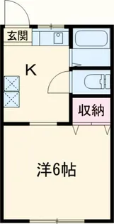 第5白王ハイツ【2階】の間取り