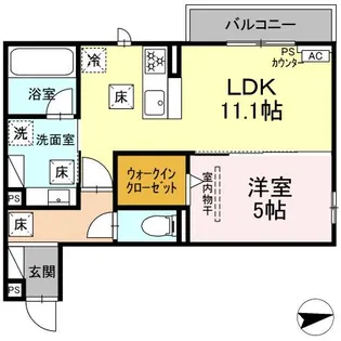 エクレール【1階】の間取り