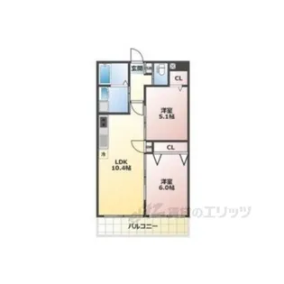 ALEGRIA郡山【1階】の間取り