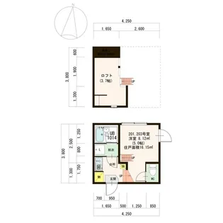 Casa Viola 志村【2階】の間取り
