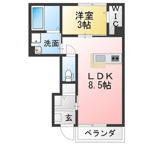 Belle Jiang II【1階】の間取り