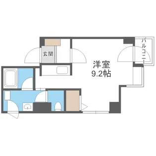 フローレンス北大前【7階】の間取り
