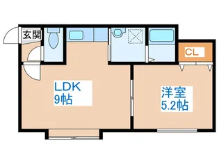リバーエミール【1階】の間取り