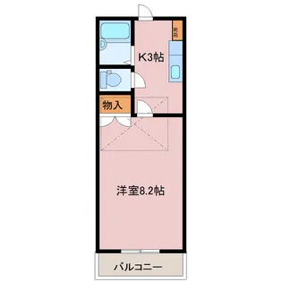 ノーブルカーサ多賀城【2階】の間取り