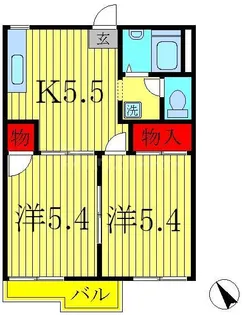 コーポ藤【2階】の間取り