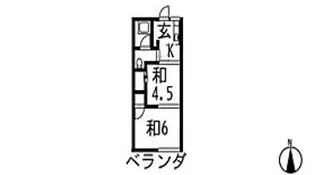 三和コーポ【2階】の間取り