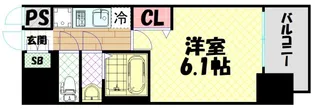 プレサンス大正フレンジ【4階】の間取り