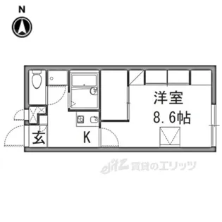 レオパレスGreenOji【2階】の間取り