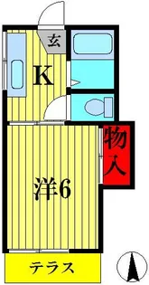 ハイツ坂本【1階】の間取り