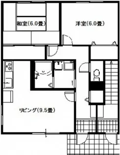 ヴィラさだいわ A【1階】の間取り