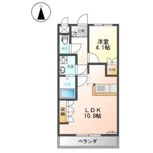 エスポアール【2階】の間取り