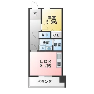 アーバンドエル上前津【8階】の間取り