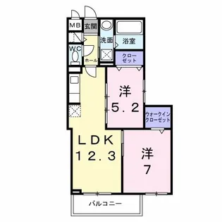 ヒカルサ大阪巽西【3階】の間取り