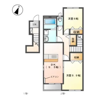 レ・セーナf【2階】の間取り