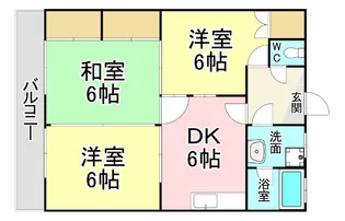 レジデンス竪林【2階】の間取り