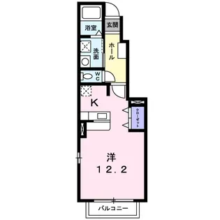 ガーデニア【1階】の間取り