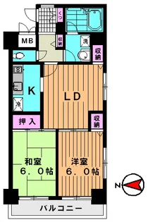 エスパシオ両国【7階】の間取り