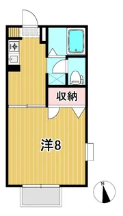 シャルムA【1階】の間取り
