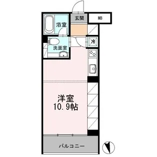 カスタリア目黒長者丸【2階】の間取り